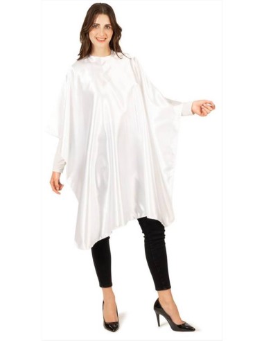 Labor Prince Satin mantella taglio in raso bianco