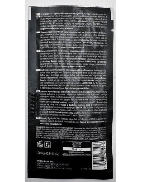 Artègo Good Society 05 B_Blonde Ash Blue Shampoo 10 ml