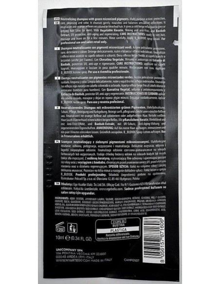 Artègo Good Society 05 B_Blonde Green No Red Shampoo 10 ml