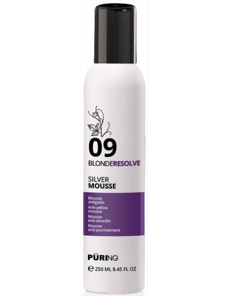 Puring 09 BlondeResolve Silver Mousse antigiallo 250 ml