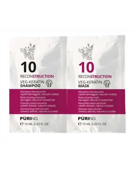 Puring 10 ReconStruction Veg-Keratin Shampoo+Conditioner nutriente 2 x 10 ml  