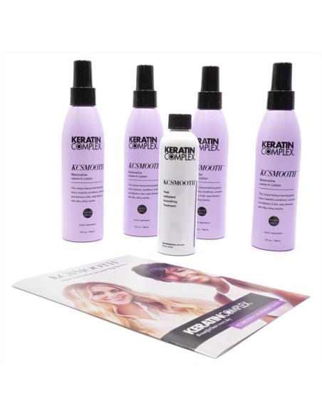 Keratin Complex Kcsmooth kit 5 prodotti Stiratura cheratinica capelli biondi 710 ml
