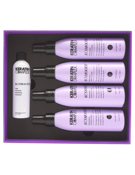 Keratin Complex Kcsmooth kit 5 prodotti Stiratura cheratinica capelli biondi 710 ml