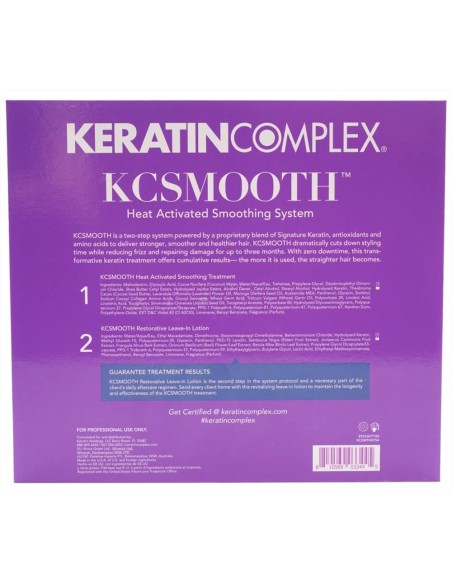 Keratin Complex Kcsmooth kit 5 prodotti Stiratura cheratinica capelli biondi 710 ml