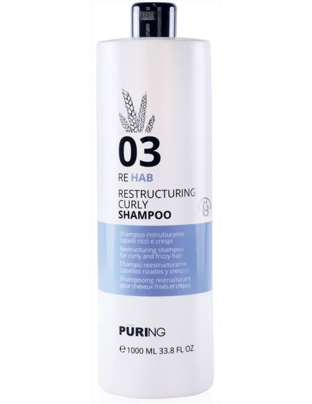Puring 03 Rehab Restructuring Curly Shampoo per capelli ricci 1000 ml