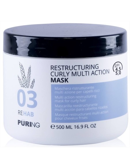 Puring 03 Rehab Restructuring Curly Multi Action Mask per capelli ricci 500 ml