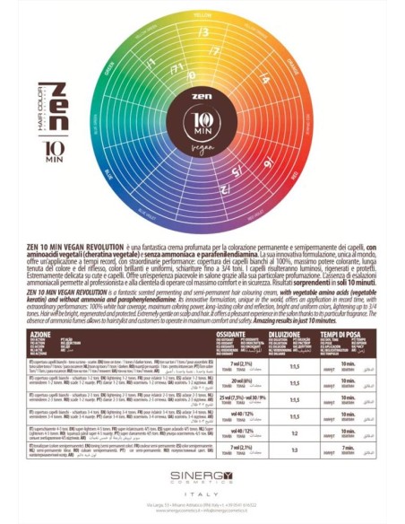 Sinergy Zen 10 Min Vegan Colorazione capelli professionale in 10 minuti 100 ml