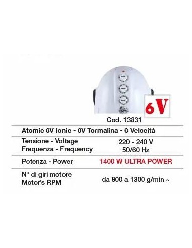 Ceriotti Casco Atomic 6 velocità a piede P04...