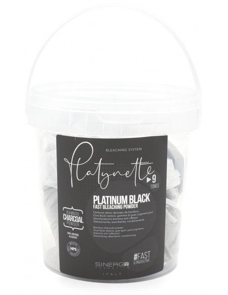 Sinergy Platinum Decolorante Nero in polvere al carbone attivo vegetale 500 gr