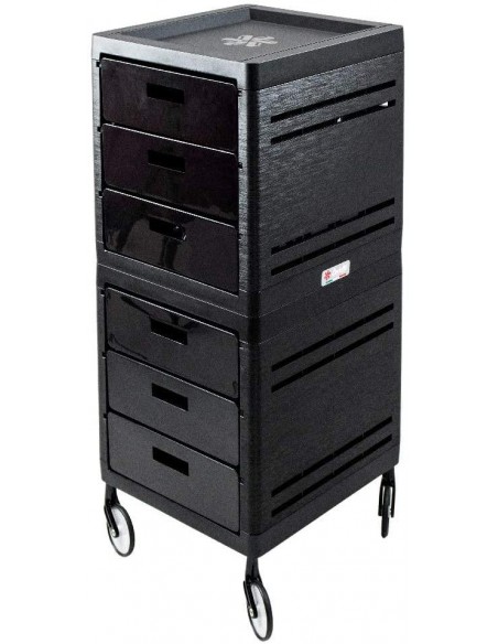Ceriotti Carrello Parrucchiere MY 6 Cassetti Neri Struttura Nera