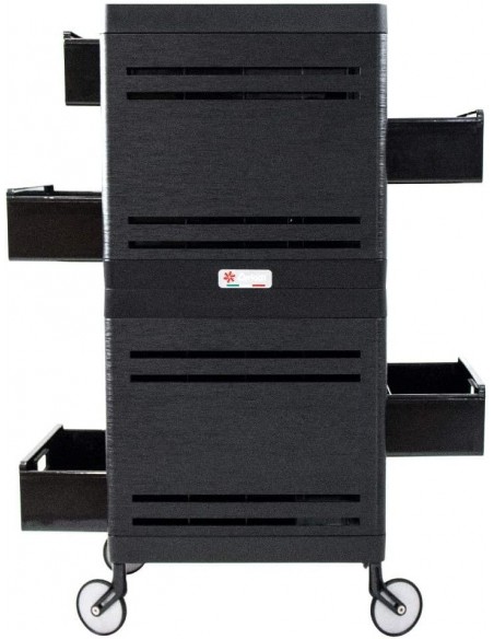 Ceriotti Carrello Parrucchiere MY 6 Cassetti Neri Struttura Nera