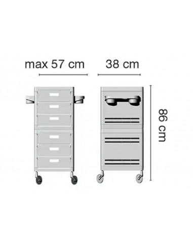 Ceriotti Carrello Parrucchiere MY 6 Cassetti...