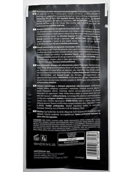 Artègo Good Society 05 B_Blonde Green No Red Shampoo 10 ml