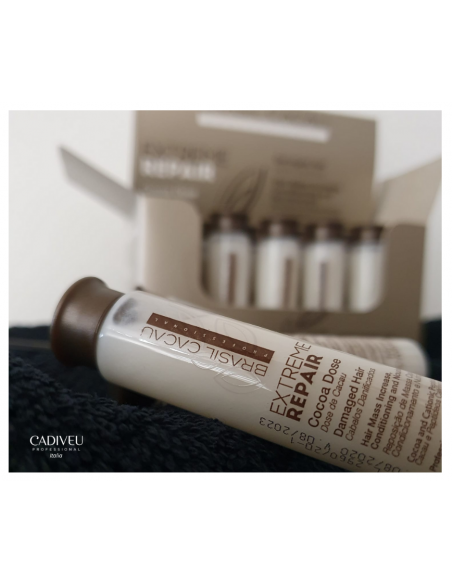 Cadiveu Brasil Cacau Cocoa Dose Fiale Exterme Repair 15 ml x 10 pz