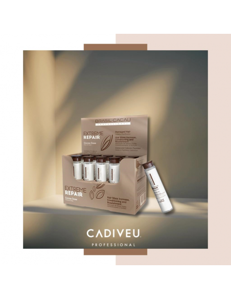 Cadiveu Brasil Cacau Cocoa Dose Fiale Exterme Repair 15 ml x 10 pz