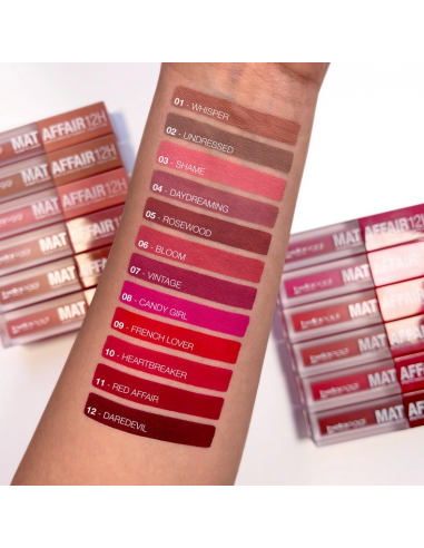 BellaOggi Mat Affair 12H Rossetto Liquido 4,4 ml