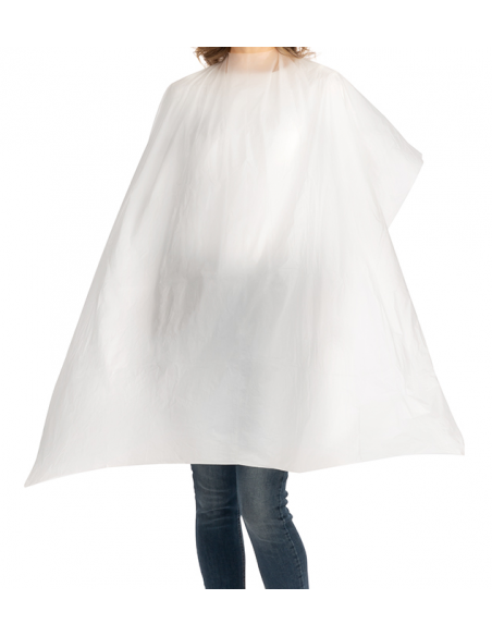 Hairon Mantellina bianca in PE 30 pz 110 x 130 