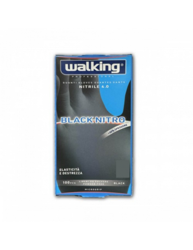 Walking Black nitro guanti monouso in nitrile...