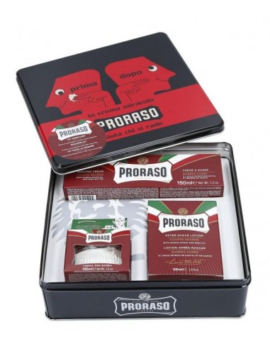 Proraso "la crema miracolo" Kit rasatura rosso...