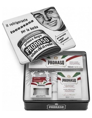 Proraso "il refrigerante" Kit rasatura bianco 3...