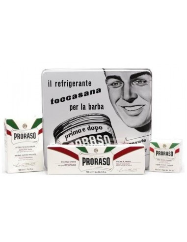 Proraso "il refrigerante" Kit rasatura bianco 3...