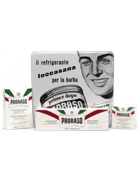 Proraso "il refrigerante" Kit rasatura bianco 3 prodotti