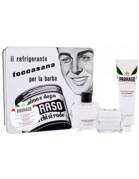 Proraso "il refrigerante" Kit rasatura bianco 3 prodotti