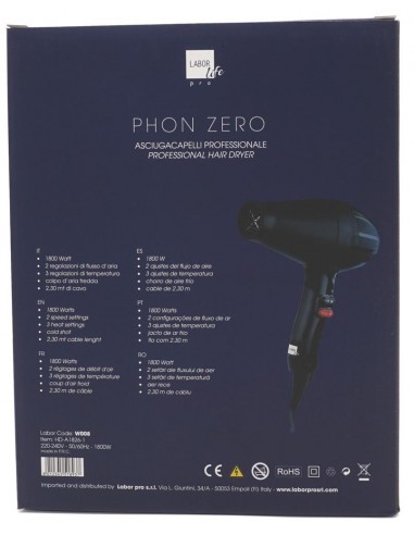 Labor Zero Phon professionale nero 1800 watt