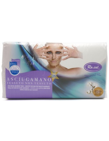 Ro.ial. Asciugamani TNT Goffrati 45x80 cm 100 pz 