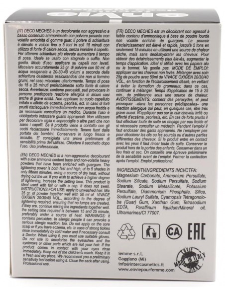 Envie Tecnic Deco Meches Protein Polvere Decolorante Blu Antigiallo 500 gr 