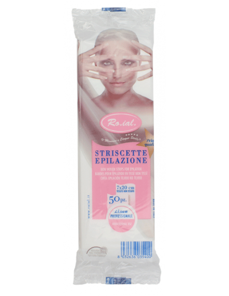 Roial Striscia epilazione pretagliata tnt 7 x 20 cm 50 pz