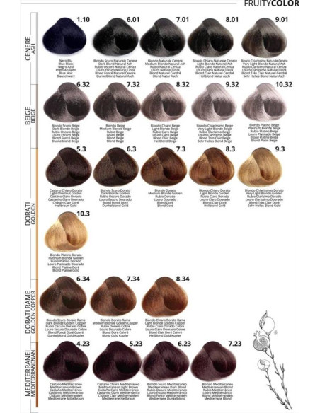 Puring Fruity Color Tinta per Capelli agli Acidi di Frutta 100 ml