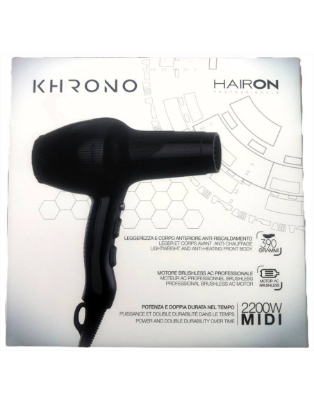 Hairon Khrono phon professionale nero 2200 watt