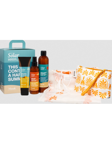 Nook Solar Superfood Kit mare con pochette e kaftano