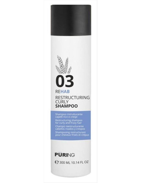 Puring 03 Rehab Shampoo ristrutturante per capelli ricci 300 ml