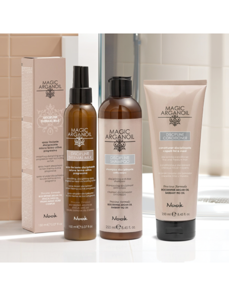 Nook Magic Arganoil Discipline – Trio lisciante & anticrespo con omaggio