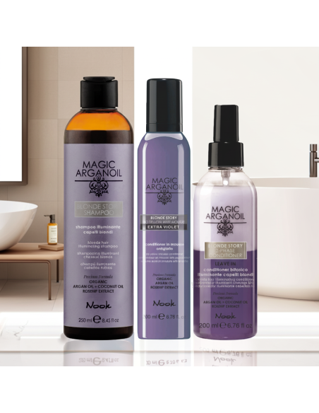 Nook Magic Arganoil Blonde Story – Trio illuminante capelli biondi con omaggio