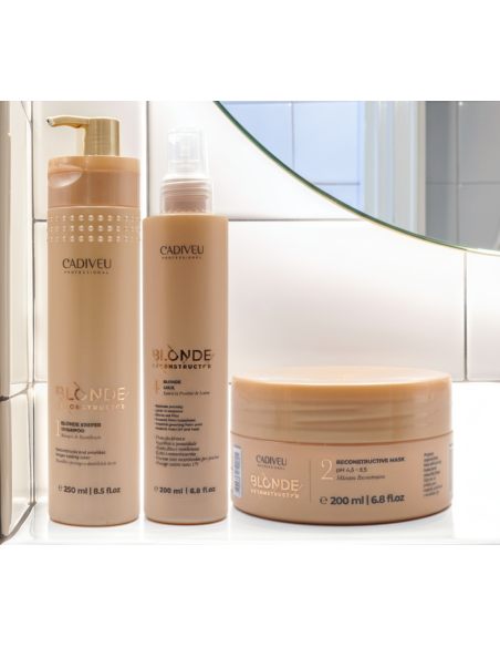Cadiveu Blonde Reconstructor – Trio ricostruzione capelli biondi con omaggio
