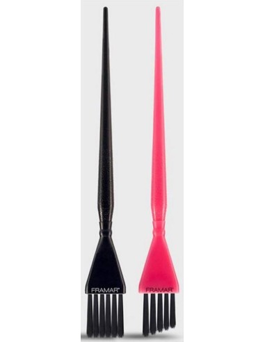 Framar Detail Brush Set 2 Pennelli Rosa/Nero