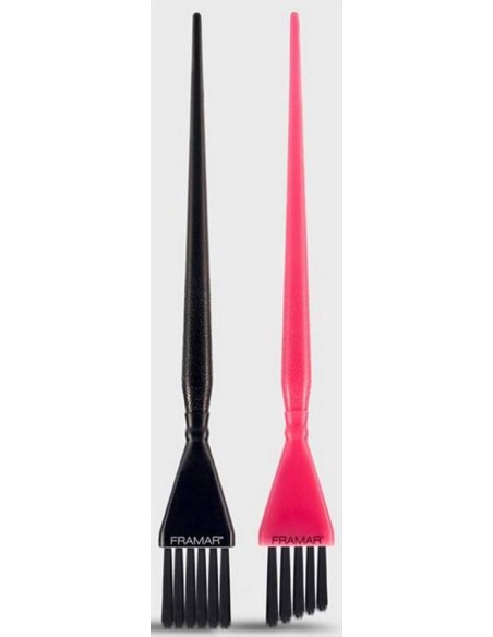 Framar Detail Brush Set 2 Pennelli Rosa/Nero